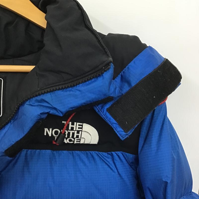 ザノースフェイス THE NORTH FACE ジャケット、上着 ジャンパー、ブルゾン ジップアップダウンジャケット アウターフード付きジャケット ロゴ、文字 青 / ブルー / blue メンズ USED 古着 中古 10160261