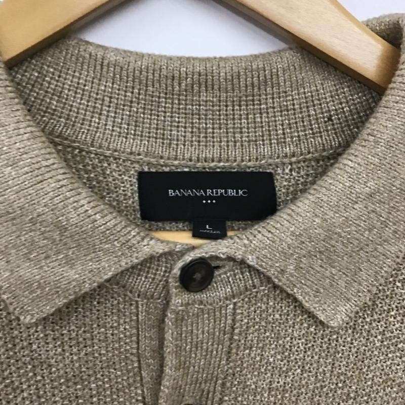 バナナリパブリック BANANA REPUBLIC ニット、セーター 長袖 長袖ニット セーター L 無地 ベージュ / ベージュ / beige メンズ USED 古着 中古 10160264