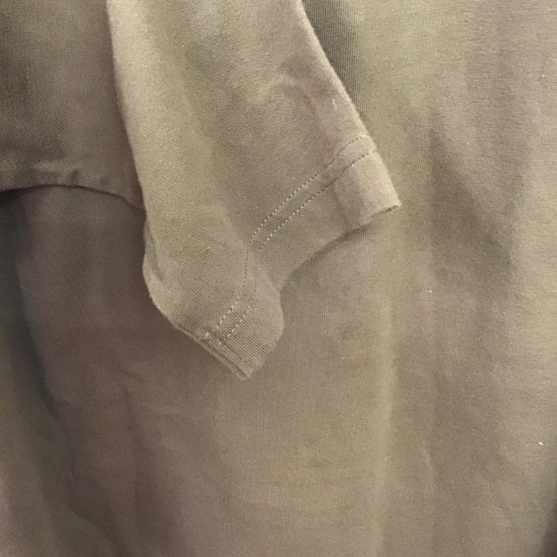 チャンピオン Champion Tシャツ 長袖 長袖カットソー プリントカットソー クルーネック 4L ロゴ、文字 茶 / ブラウン / brown メンズ USED 古着 中古 10160265