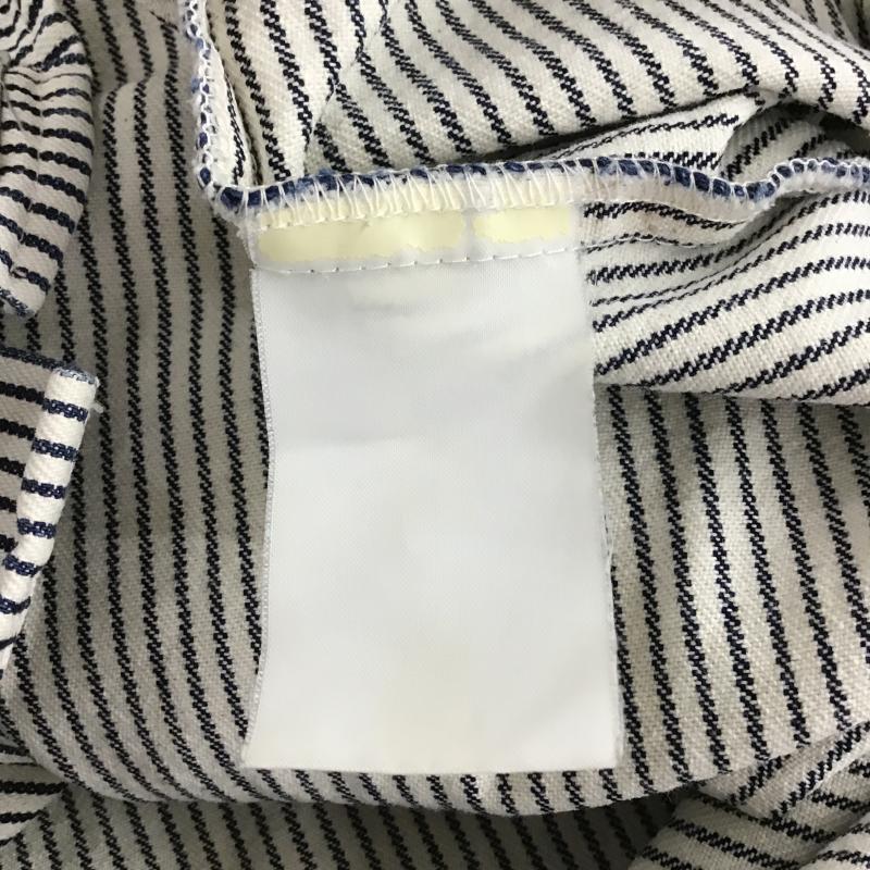 エクストララージ XLARGE シャツ、ブラウス 長袖 長袖シャツ ストライプシャツ カラーシャツ M ストライプ オフホワイト / オフホワイト / X 紺 / ネイビー / navy メンズ USED 古着 中古 10160268