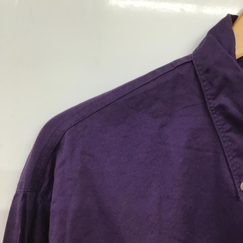 ドッカーズ DOCKERS シャツ、ブラウス 長袖 長袖シャツ 無地シャツ カラーシャツ L ロゴ、文字 紫 / パープル / purple メンズ USED 古着 中古 10160270