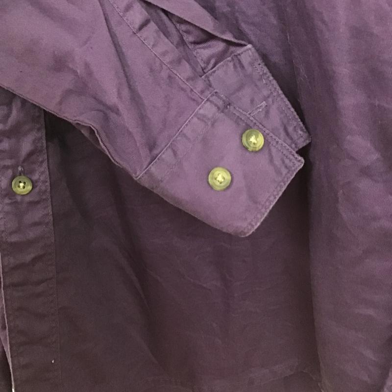 ドッカーズ DOCKERS シャツ、ブラウス 長袖 長袖シャツ 無地シャツ カラーシャツ L ロゴ、文字 紫 / パープル / purple メンズ USED 古着 中古 10160270