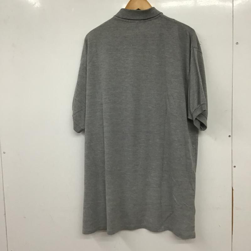 ポロバイラルフローレン Polo by RALPH LAUREN ポロシャツ 半袖 半袖ポロシャツ カラーシャツ 半袖カットソー L ロゴ、文字 灰 / グレー / gray メンズ USED 古着 中古 10160271