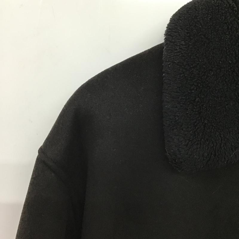 ザラ ZARA ジャケット、上着 ジャンパー、ブルゾン ジップアップジャケット アウター ボアジャケット M 無地 黒 / ブラック / black メンズ USED 古着 中古 10160273