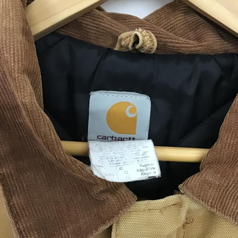 カーハート Carhartt ジャケット、上着 ジャンパー、ブルゾン カジュアルジャケット アウター カラージャケット 42 ロゴ、文字 ベージュ / ベージュ / beige メンズ USED 古着 中古 10160274