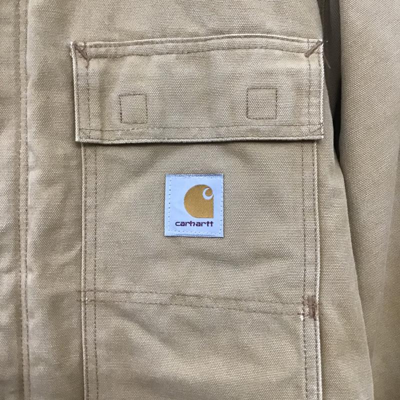 カーハート Carhartt ジャケット、上着 ジャンパー、ブルゾン カジュアルジャケット アウター カラージャケット 42 ロゴ、文字 ベージュ / ベージュ / beige メンズ USED 古着 中古 10160274