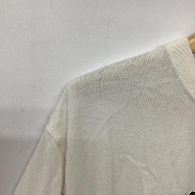 キャプテンサンタ CAPTAINSANTA Tシャツ 半袖 半袖カットソー プリントTシャツ クルーネックカットソー M プリント 白 / ホワイト / white メンズ USED 古着 中古 10160275