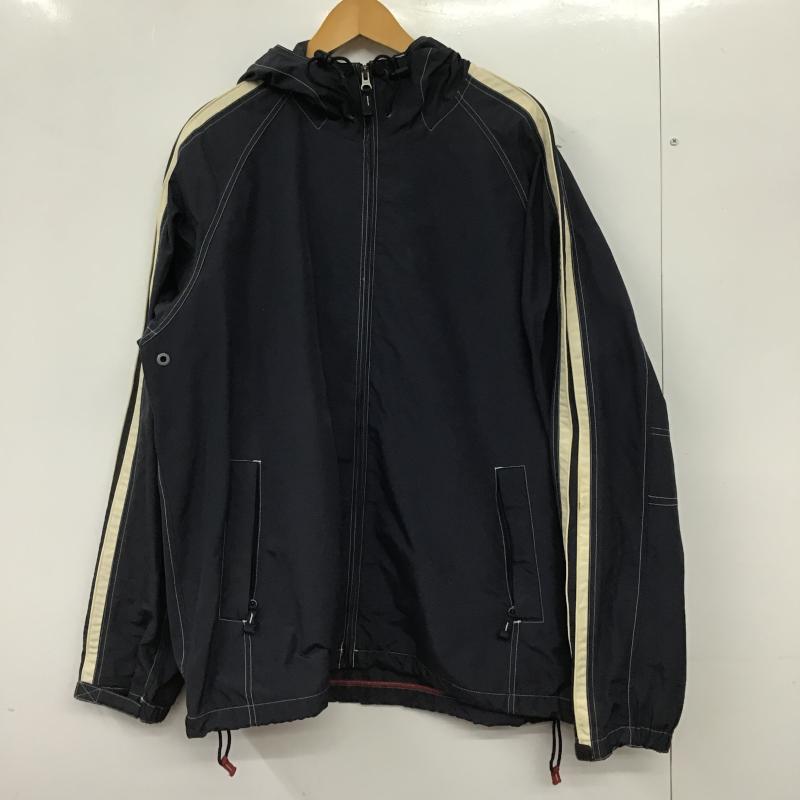 ギャップ GAP ジャケット、上着 ジャンパー、ブルゾン ジップアップジャケット ナイロンジャケット アウター L 無地 紺 / ネイビー / navy メンズ USED 古着 中古 10160276