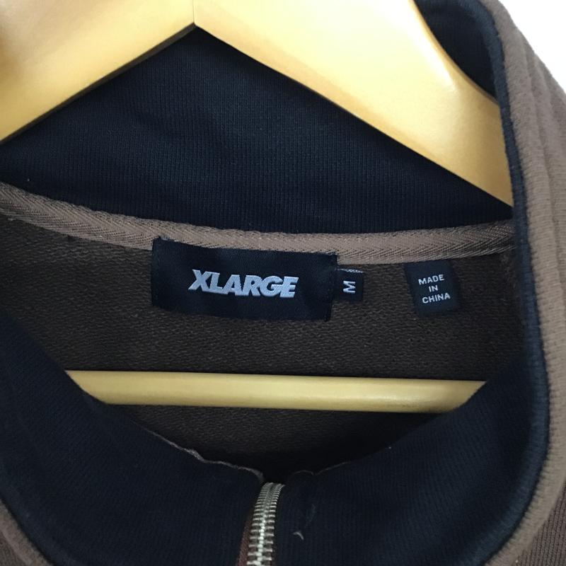 エクストララージ XLARGE トレーナー 長袖 長袖トレーナー スウェット スタンドネック プルオーバー L ロゴ、文字 茶 / ブラウン / brown メンズ USED 古着 中古 10160277