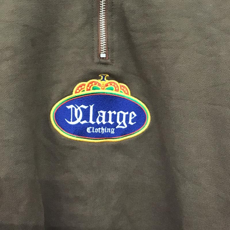 エクストララージ XLARGE トレーナー 長袖 長袖トレーナー スウェット スタンドネック プルオーバー L ロゴ、文字 茶 / ブラウン / brown メンズ USED 古着 中古 10160277