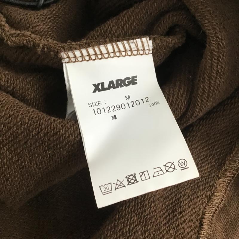 エクストララージ XLARGE トレーナー 長袖 長袖トレーナー スウェット スタンドネック プルオーバー L ロゴ、文字 茶 / ブラウン / brown メンズ USED 古着 中古 10160277