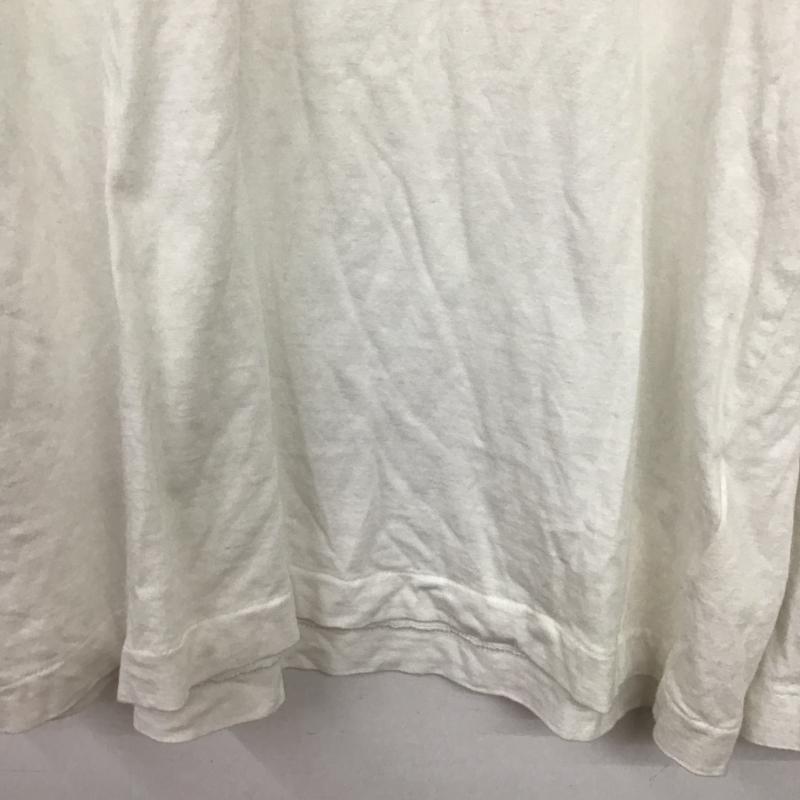プレイコムデギャルソン PLAY COMME des GARCONS カットソー 長袖 長袖カットソー プリントカットソー クルーネック XXL ロゴ、文字 白 / ホワイト / white メンズ USED 古着 中古 10160279