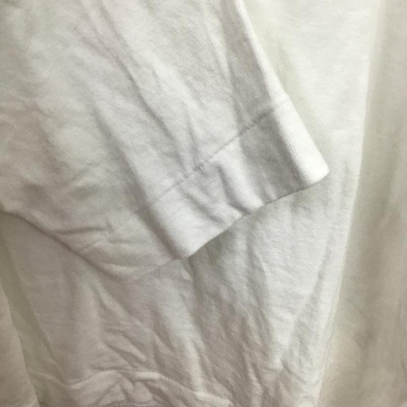 プレイコムデギャルソン PLAY COMME des GARCONS カットソー 長袖 長袖カットソー プリントカットソー クルーネック XXL ロゴ、文字 白 / ホワイト / white メンズ USED 古着 中古 10160279