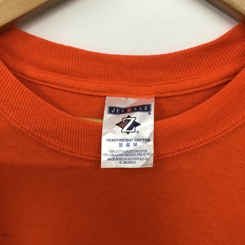 ジャージーズ JERZEES Tシャツ 半袖 半袖カットソー プリントTシャツ クルーネックカットソー M プリント 橙 / オレンジ / orange メンズ USED 古着 中古 10160282