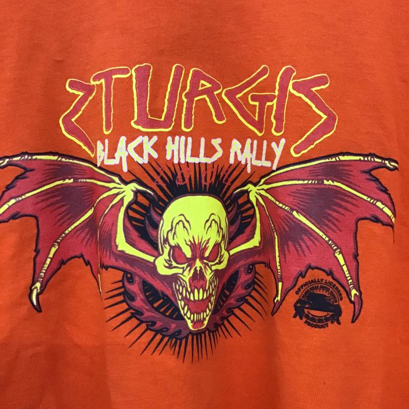 ジャージーズ JERZEES Tシャツ 半袖 半袖カットソー プリントTシャツ クルーネックカットソー M プリント 橙 / オレンジ / orange メンズ USED 古着 中古 10160282
