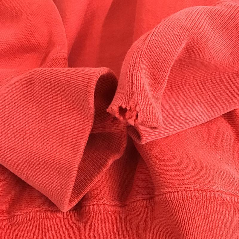 チャンピオン Champion トレーナー 長袖 長袖トレーナー スウェット クルーネック プルオーバー L ロゴ、文字 赤 / レッド / red メンズ USED 古着 中古 10160284