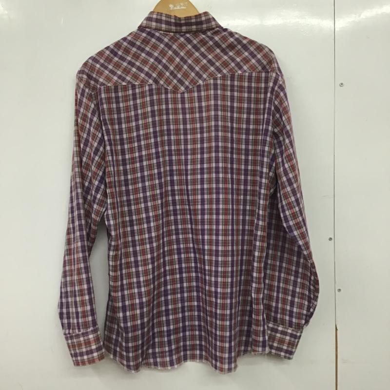 ラングラー Wrangler シャツ、ブラウス 長袖 長袖シャツ チェックシャツ カラーシャツ L チェック マルチカラー / マルチカラー / multicolor メンズ USED 古着 中古 10160286