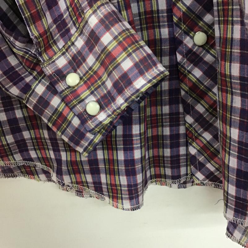 ラングラー Wrangler シャツ、ブラウス 長袖 長袖シャツ チェックシャツ カラーシャツ L チェック マルチカラー / マルチカラー / multicolor メンズ USED 古着 中古 10160286