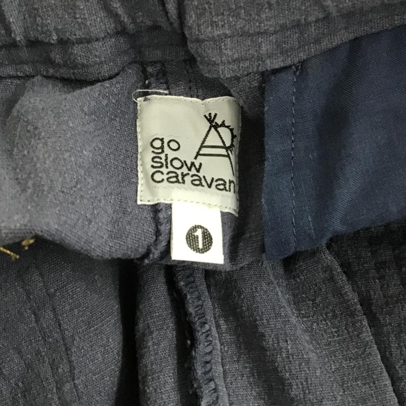 ゴースローキャラバン go slow caravan パンツ ワークパンツ、ペインターパンツ ワークパンツ ワイドパンツ カジュアルパンツ 1 無地 紺 / ネイビー / navy メンズ USED 古着 中古 10160290