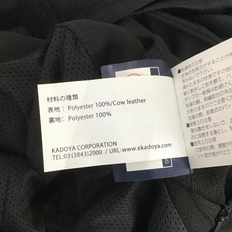 カドヤ KADOYA ジャケット、上着 ジャンパー、ブルゾン ジップアップジャケット ライダースジャケット アウター L ロゴ、文字 黒 / ブラック / black メンズ USED 古着 中古 10160293
