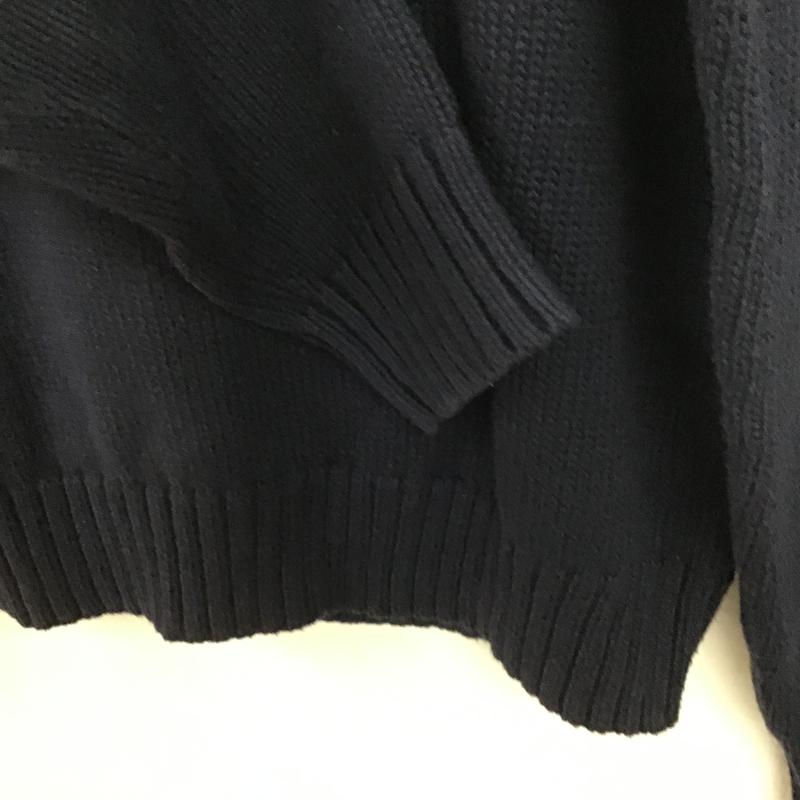 ポロラルフローレン POLO RALPH LAUREN ニット、セーター 長袖 長袖ニットカットソー クルーネック セーター M プリント 紺 / ネイビー / navy メンズ USED 古着 中古 10160294