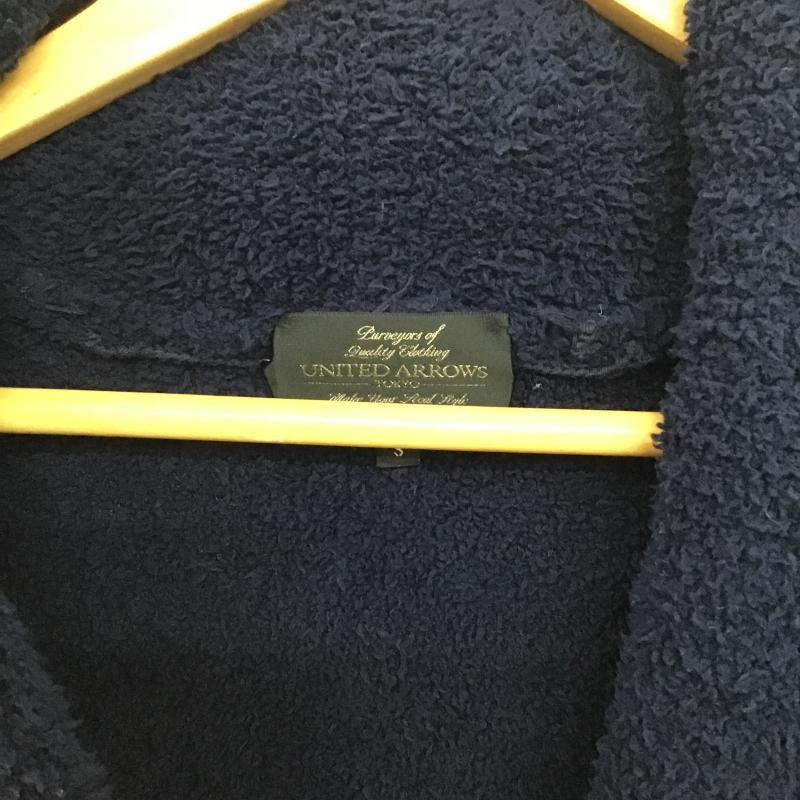 ユナイテッドアローズ UNITED ARROWS カーディガン 長袖 長袖カーディガン 前ボタン ニットカーディガン S 無地 紺 / ネイビー / navy メンズ USED 古着 中古 10160295