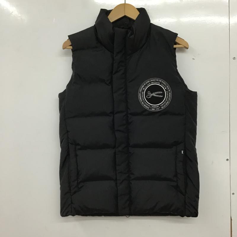 デンハム DENHAM ベスト ベスト ダウンベスト ジップアップベスト S ロゴ、文字 黒 / ブラック / black メンズ USED 古着 中古 10160296