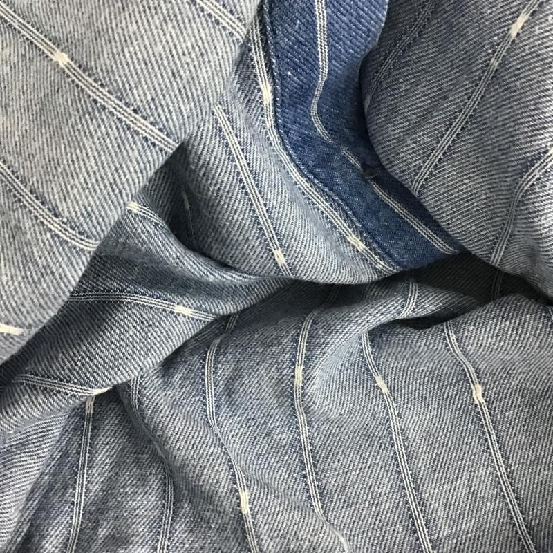 リーバイス Levi s シャツ、ブラウス 長袖 長袖シャツ ストライプシャツ カラーシャツ L ストライプ インディゴ / インディゴ / Indigo メンズ USED 古着 中古 10160300