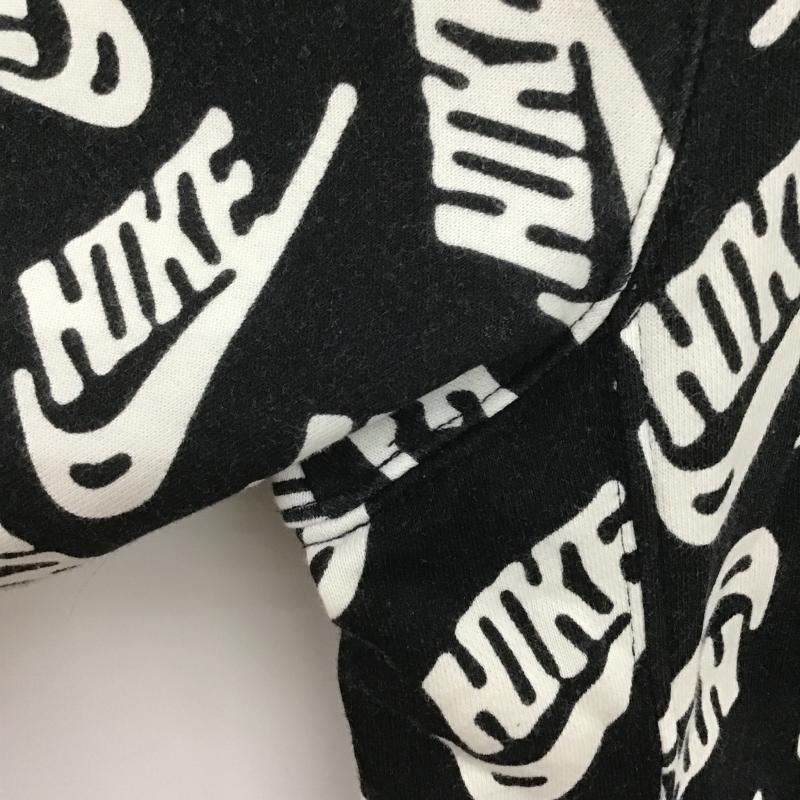 ナイキ NIKE パーカー 長袖 長袖パーカー プルオーバーパーカー スウェット M ロゴ、文字 白 / ホワイト / white X 黒 / ブラック / black メンズ USED 古着 中古 10160304
