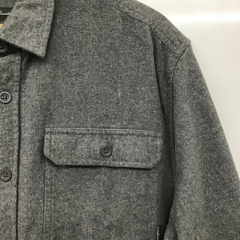 エディーバウアー Eddie Bauer シャツ、ブラウス 長袖 長袖シャツ 無地シャツ カラーシャツ XL 無地 灰 / グレー / gray メンズ USED 古着 中古 10160305