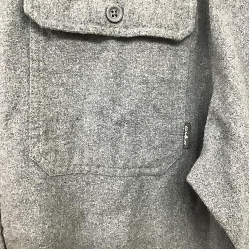 エディーバウアー Eddie Bauer シャツ、ブラウス 長袖 長袖シャツ 無地シャツ カラーシャツ XL 無地 灰 / グレー / gray メンズ USED 古着 中古 10160305