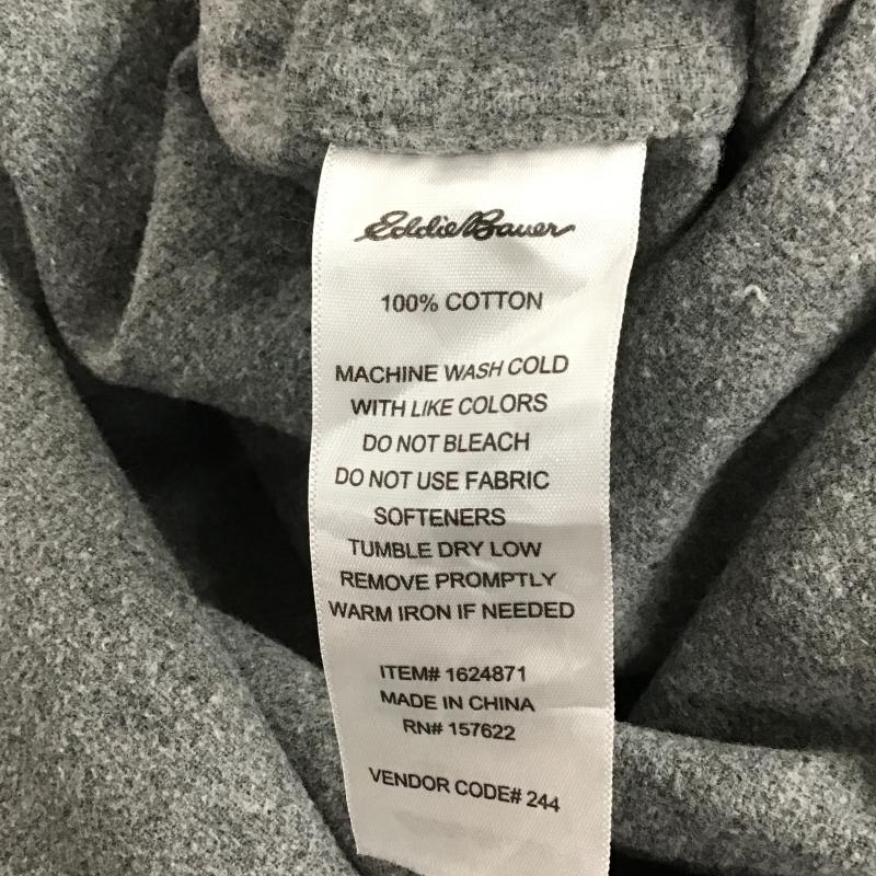 エディーバウアー Eddie Bauer シャツ、ブラウス 長袖 長袖シャツ 無地シャツ カラーシャツ XL 無地 灰 / グレー / gray メンズ USED 古着 中古 10160305