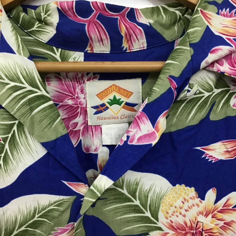 パイナップルジュース PINEAPPLE JUICE シャツ、ブラウス 半袖 半袖シャツ プリントシャツ ポケットシャツ L プリント マルチカラー / マルチカラー / multicolor メンズ USED 古着 中古 10160306