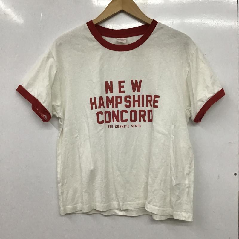 ニコアンド niko and... Tシャツ 半袖 半袖カットソー プリントTシャツ クルーネックカットソー M ロゴ、文字 白 / ホワイト / white メンズ USED 古着 中古 10160308