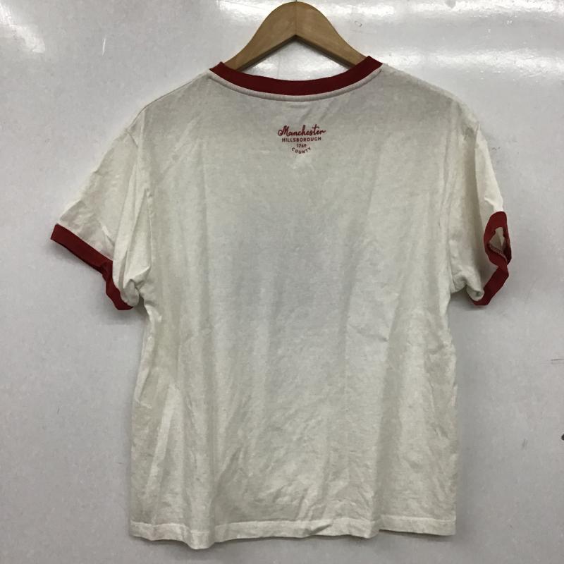 ニコアンド niko and... Tシャツ 半袖 半袖カットソー プリントTシャツ クルーネックカットソー M ロゴ、文字 白 / ホワイト / white メンズ USED 古着 中古 10160308