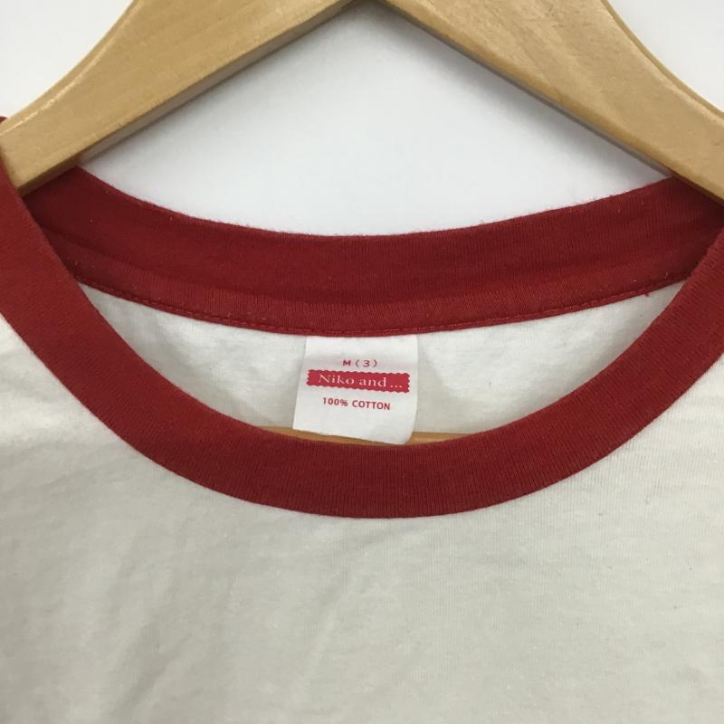 ニコアンド niko and... Tシャツ 半袖 半袖カットソー プリントTシャツ クルーネックカットソー M ロゴ、文字 白 / ホワイト / white メンズ USED 古着 中古 10160308