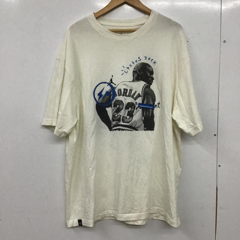 エアジョーダン AIR JORDAN Tシャツ 半袖 半袖カットソー プリントTシャツ クルーネックカットソー XL プリント アイボリー / アイボリー / メンズ USED 古着 中古 10160312