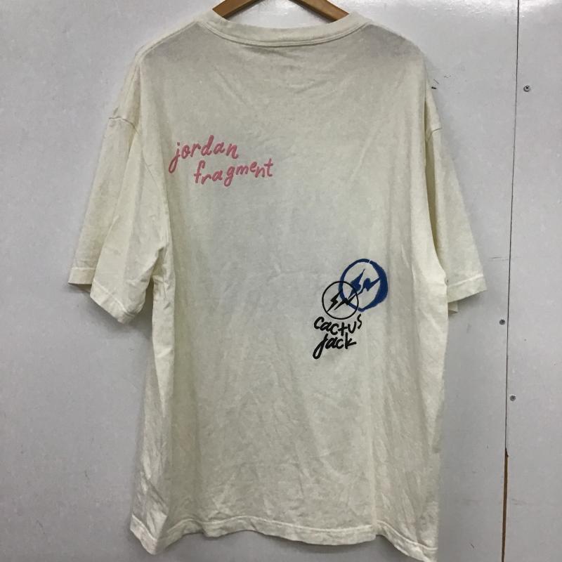 エアジョーダン AIR JORDAN Tシャツ 半袖 半袖カットソー プリントTシャツ クルーネックカットソー XL プリント アイボリー / アイボリー / メンズ USED 古着 中古 10160312