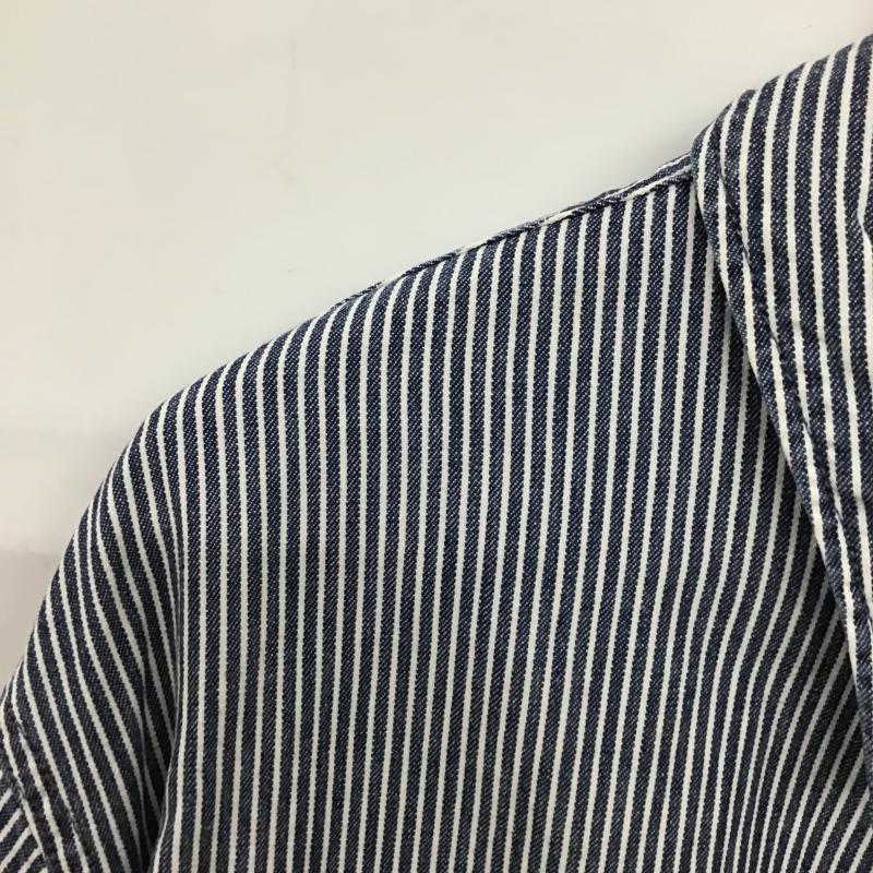 リーバイス Levi s シャツ、ブラウス 長袖 長袖シャツ ストライプシャツ カラーシャツ XL ストライプ 紺 / ネイビー / navy X アイボリー / アイボリー / メンズ USED 古着 中古 10160318