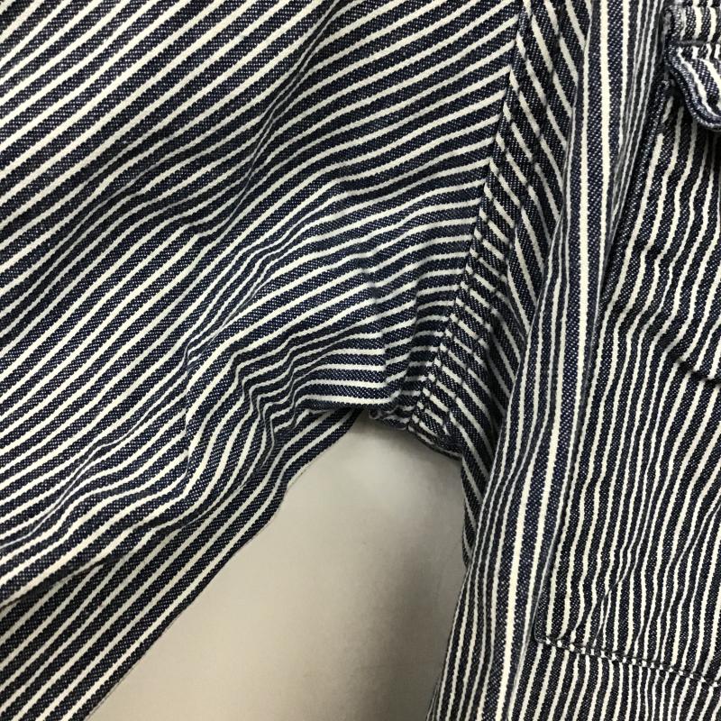 リーバイス Levi s シャツ、ブラウス 長袖 長袖シャツ ストライプシャツ カラーシャツ XL ストライプ 紺 / ネイビー / navy X アイボリー / アイボリー / メンズ USED 古着 中古 10160318
