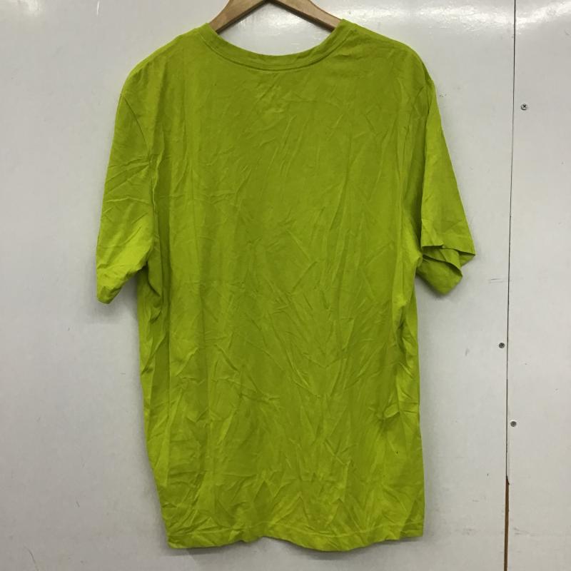 ナイキ NIKE Tシャツ 半袖 半袖カットソー プリントTシャツ クルーネックカットソー XXL プリント 黄緑 / イエローグリーン / メンズ USED 古着 中古 10160319