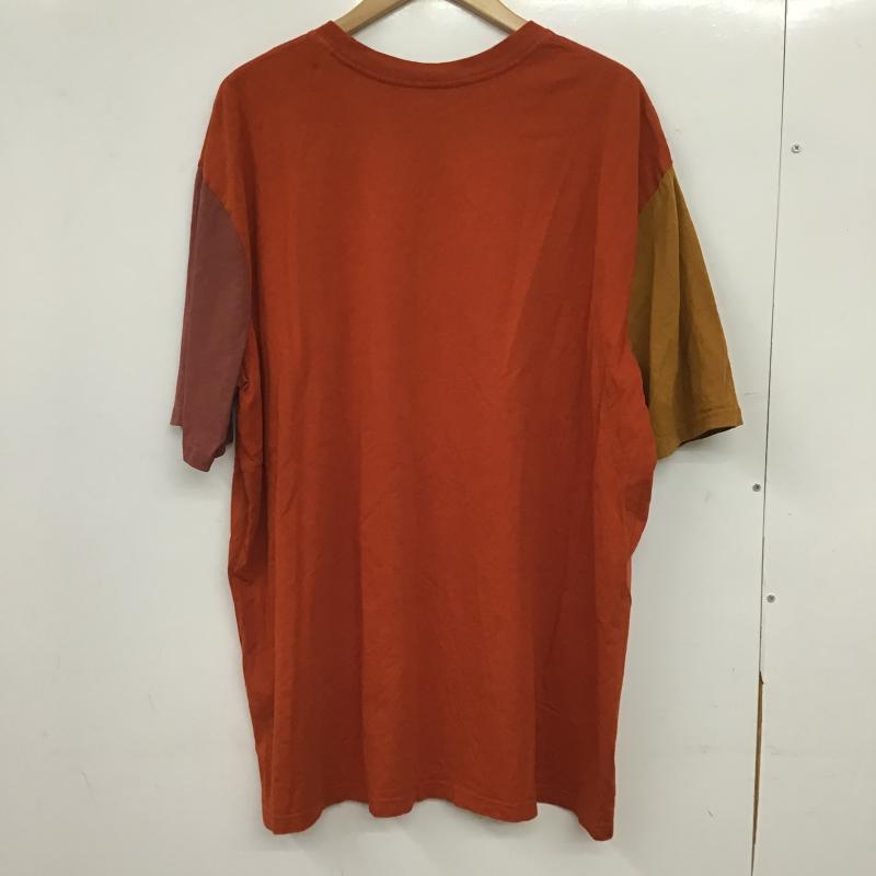 リーバイス Levi s Tシャツ 半袖 半袖カットソー プリントTシャツ クルーネックカットソー L ロゴ、文字 橙 / オレンジ / orange メンズ USED 古着 中古 10160323