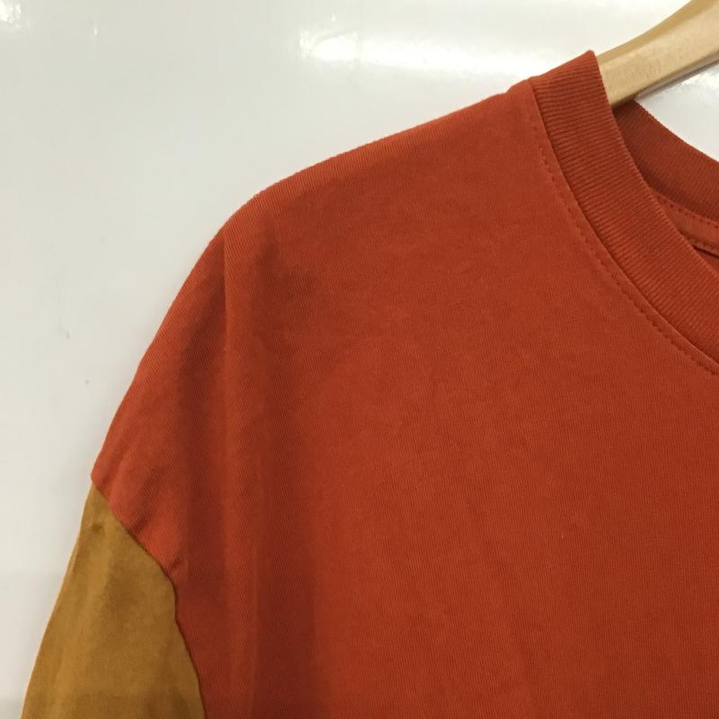 リーバイス Levi s Tシャツ 半袖 半袖カットソー プリントTシャツ クルーネックカットソー L ロゴ、文字 橙 / オレンジ / orange メンズ USED 古着 中古 10160323