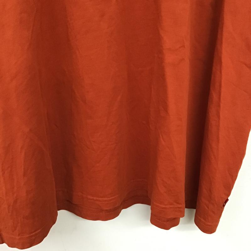 リーバイス Levi s Tシャツ 半袖 半袖カットソー プリントTシャツ クルーネックカットソー L ロゴ、文字 橙 / オレンジ / orange メンズ USED 古着 中古 10160323