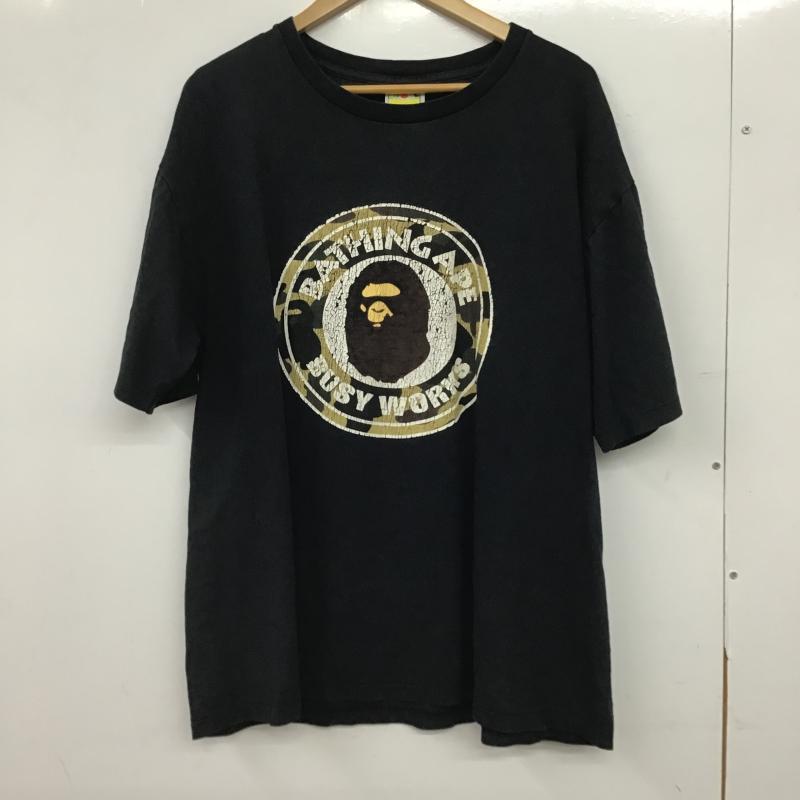 ベイプ BAPE Tシャツ 半袖 半袖カットソー プリントTシャツ クルーネックカットソー XXL プリント ダークグレー / ダークグレー / メンズ USED 古着 中古 10160330