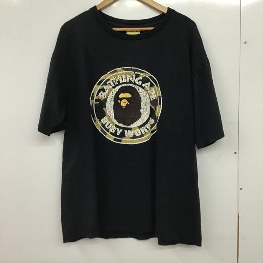 ベイプ BAPE Tシャツ 半袖 半袖カットソー プリントTシャツ クルーネックカットソー XXL プリント ダークグレー / ダークグレー / メンズ USED 古着 中古 10160330