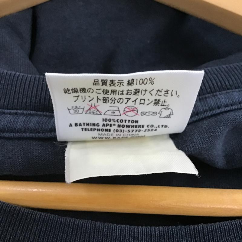 ベイプ BAPE Tシャツ 半袖 半袖カットソー プリントTシャツ クルーネックカットソー XXL プリント ダークグレー / ダークグレー / メンズ USED 古着 中古 10160330