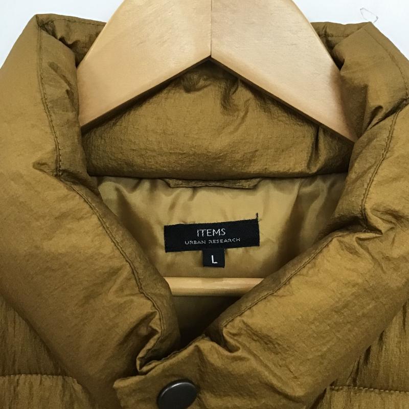 アイテムズ アーバンリサーチ ITEMS URBAN RESEARCH ベスト ベスト it47-17b009 発熱機能 パデッドベスト L 無地 茶 / ブラウン / brown メンズ USED 古着 中古 10160335