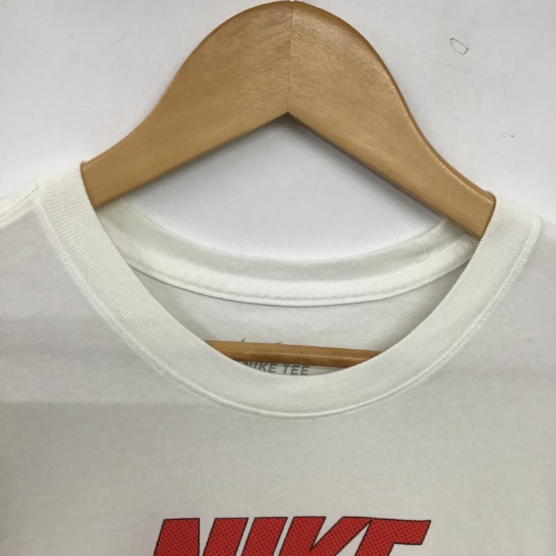 ナイキ NIKE Tシャツ 半袖 半袖カットソー プリントTシャツ クルーネックカットソー L プリント 白 / ホワイト / white メンズ USED 古着 中古 10160340