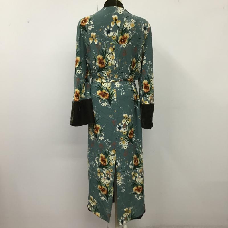 ザラ ZARA カーディガン 長袖 ガウン 総柄 マルチカラー / マルチカラー / multicolor レディース USED 古着 中古 10160344